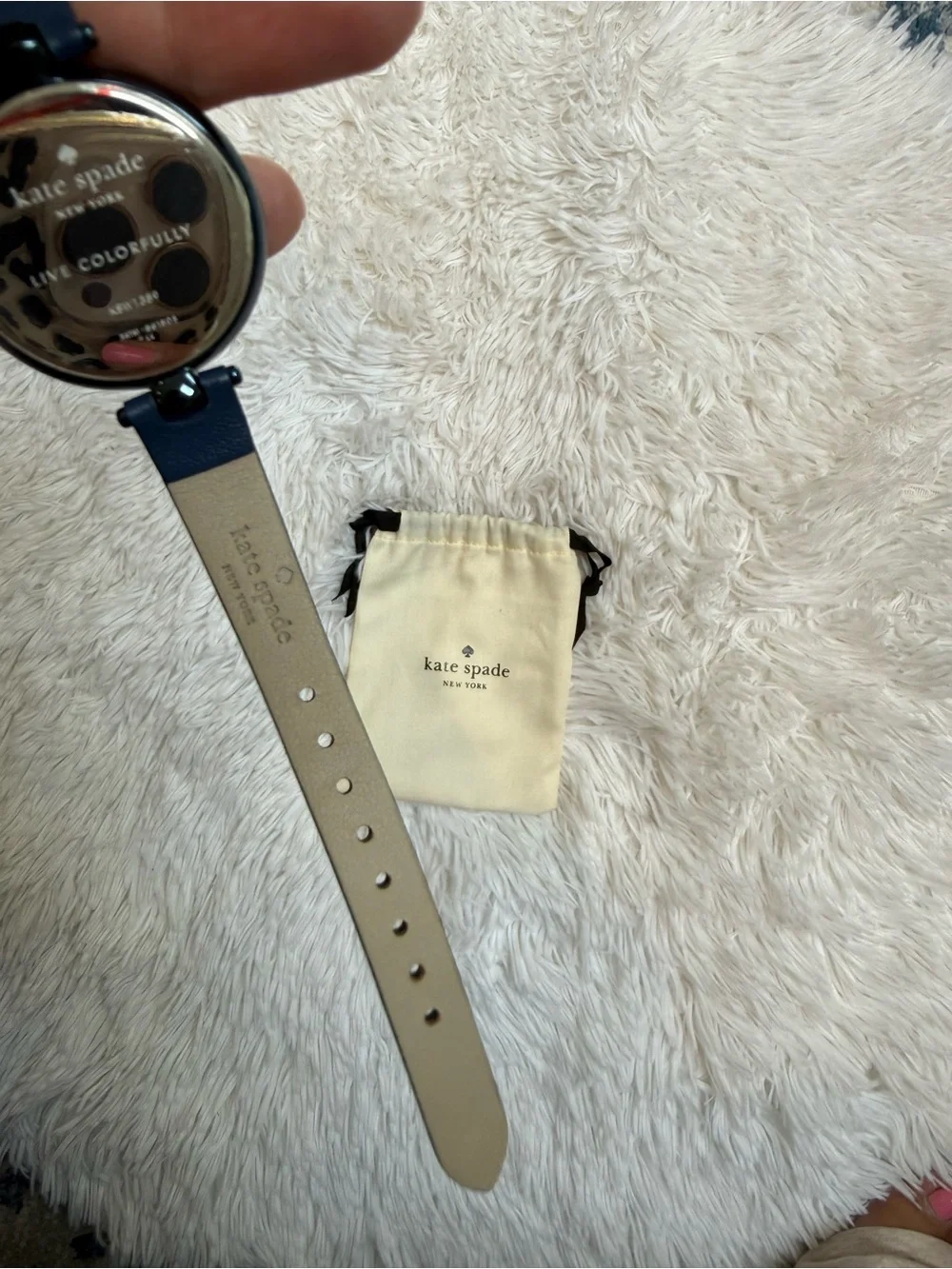 NWT Kate Spade Navy Leather Strap Watch